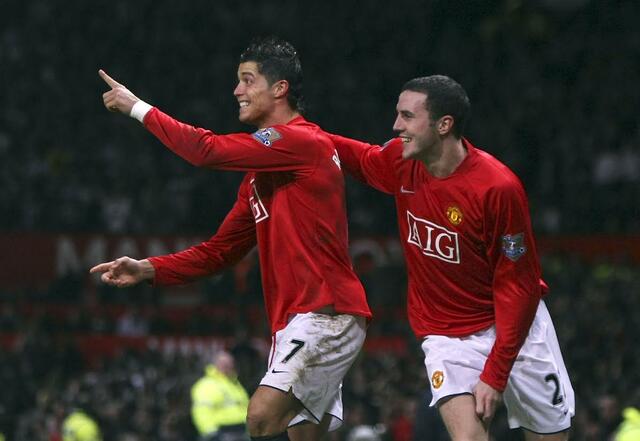 O'Shea e Cristiano Ronaldo