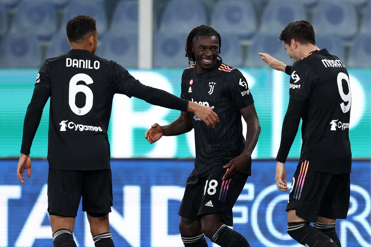 Danilo, Moise Kean e Alvaro Morata